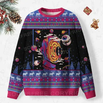 The World Of Music Ugly Christmas Knit Sweatshirt