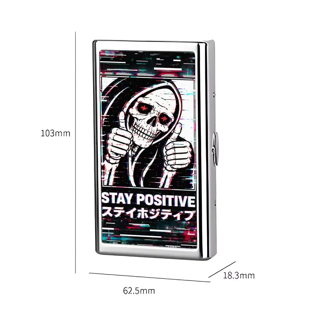 Soulisfree STAY POSITIVE Metal Pocket Case