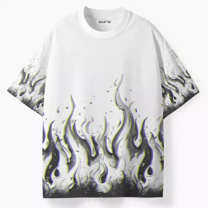Soulisfree Glitch Flames ECO‑PERF Graphic Tee