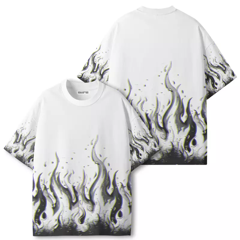Soulisfree Glitch Flames ECO‑PERF Graphic Tee