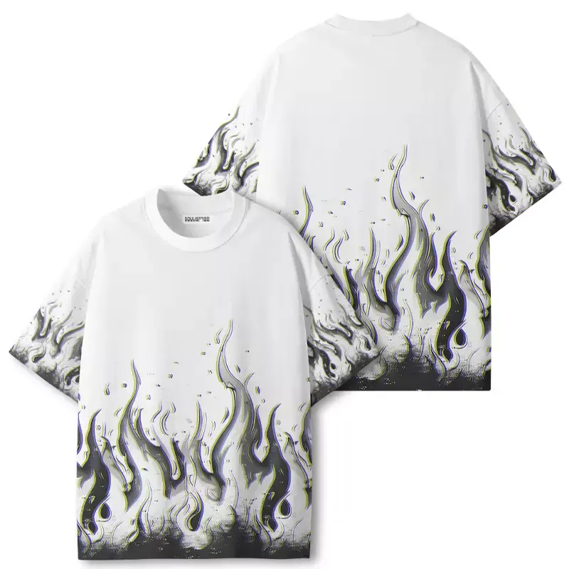 Soulisfree Glitch Flames ECO‑PERF Graphic Tee