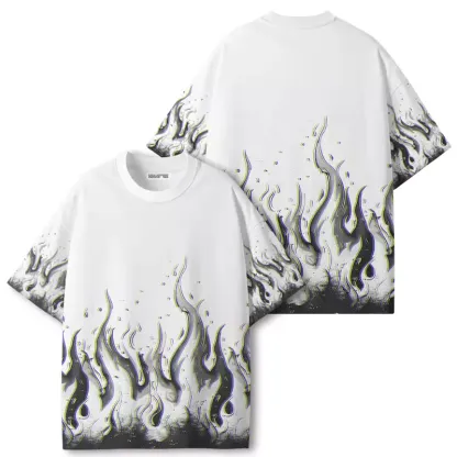 Soulisfree Glitch Flames ECO‑PERF Graphic Tee