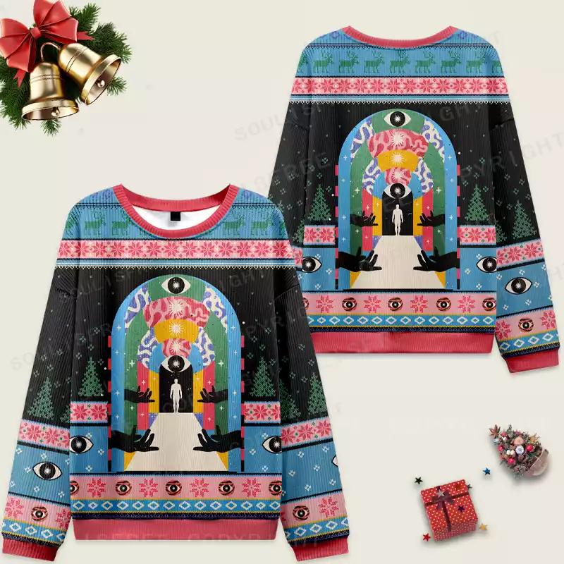 Healing Journey Ugly Christmas Knit Sweatshirt