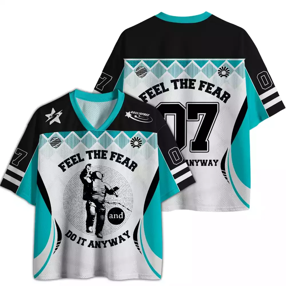 Personalized Feel The Fear Do It Anyway Mesh Jersey