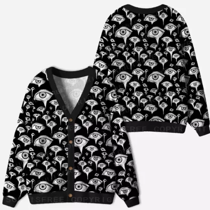 Gaze Into the Abyss Ugly Cardigan Sweaters