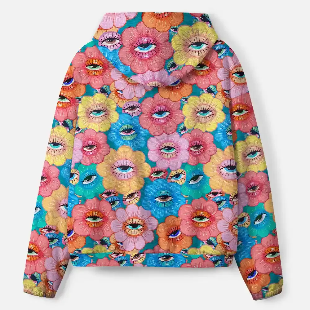 Psychedelic Garden All-Over Print Hoodie
