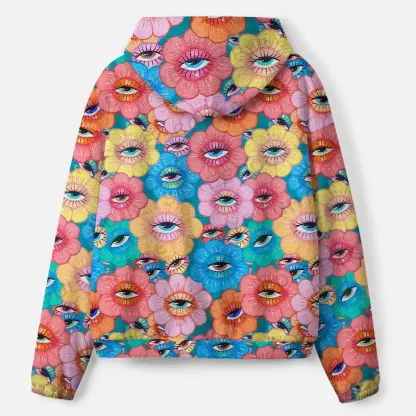 Psychedelic Garden All-Over Print Hoodie