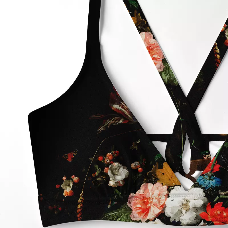 Soulisfree Dark Bouquet  Glitch Cross Bikini