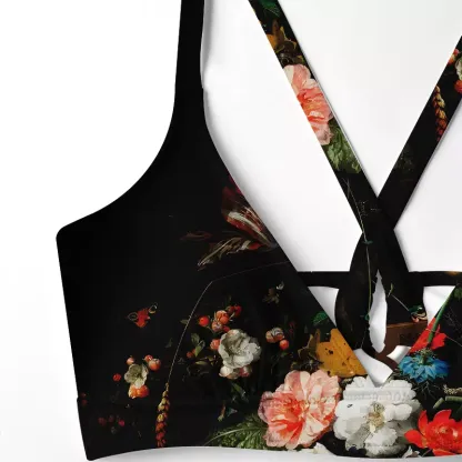 Soulisfree Dark Bouquet  Glitch Cross Bikini