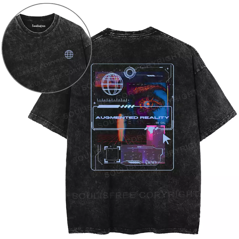 Augmented Reality Washed T-shirt