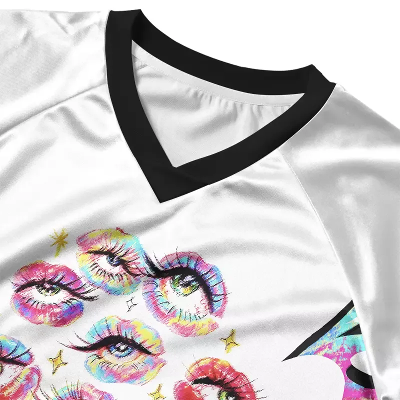 Soulisfree Eyes Everywhere Cropped Jersey