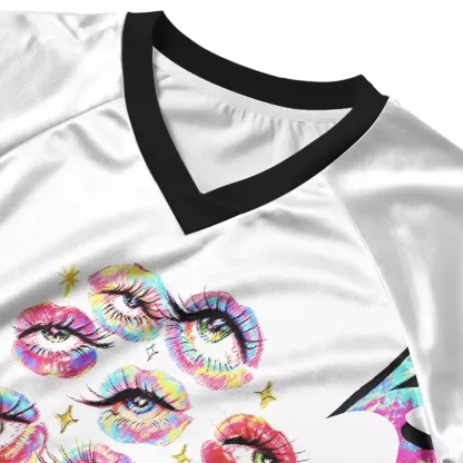 Soulisfree Eyes Everywhere Cropped Jersey