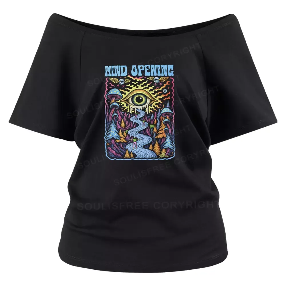 Designed Mind Opening Off Shoulder To