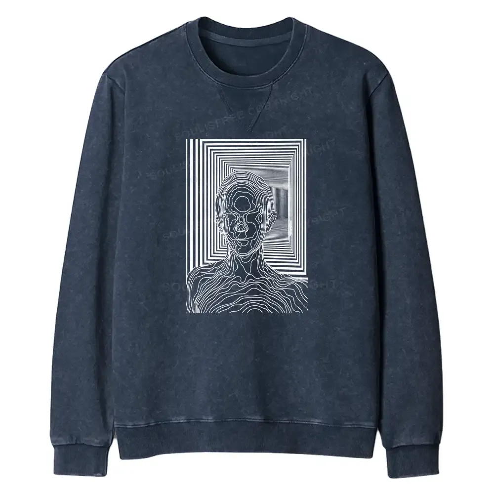 Designed Utopia Journey Regular Fit Washed Sweatshirt