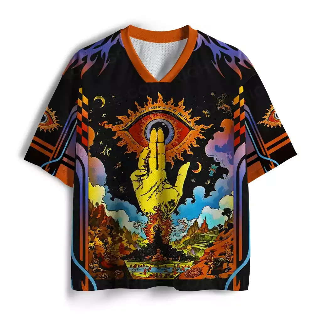 Divine Eye Sacred Hand Mesh Jersey