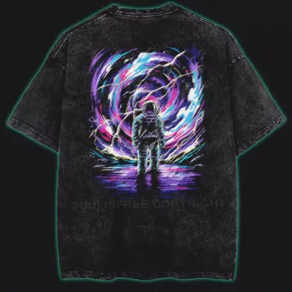Cosmic Rebel Washed Space T-shirt