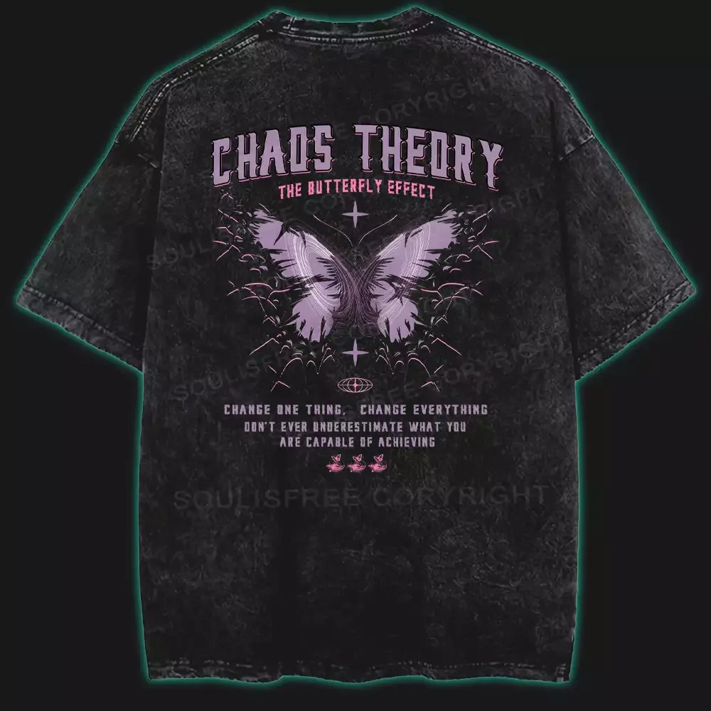 Designed Waves of Chaos Washed T-shirt