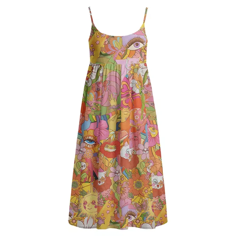 Soulisfree Garden of Joy Boho Midi Dress