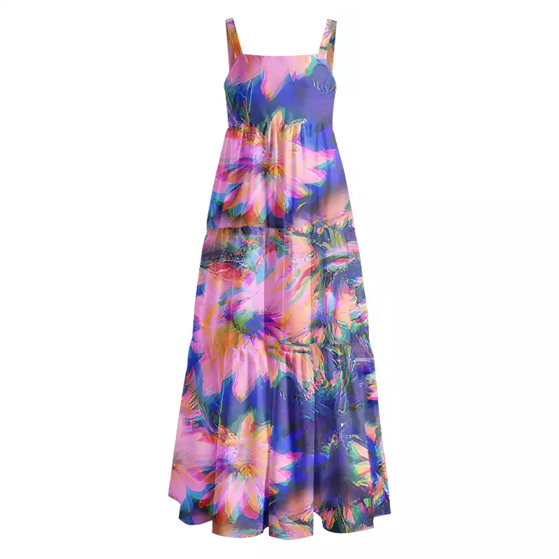 Soulisfree Iridescent Bloom Boho Maxi Dress