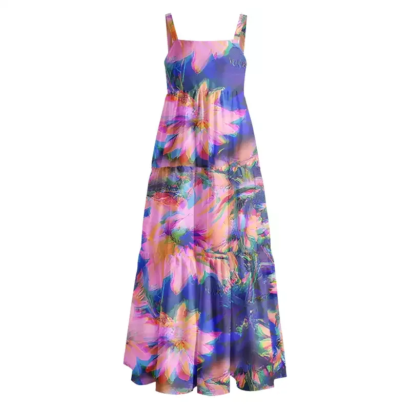Soulisfree Iridescent Bloom Boho Maxi Dress