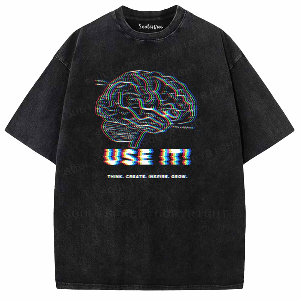 Soulisfree  USE IT ! Washed Tee