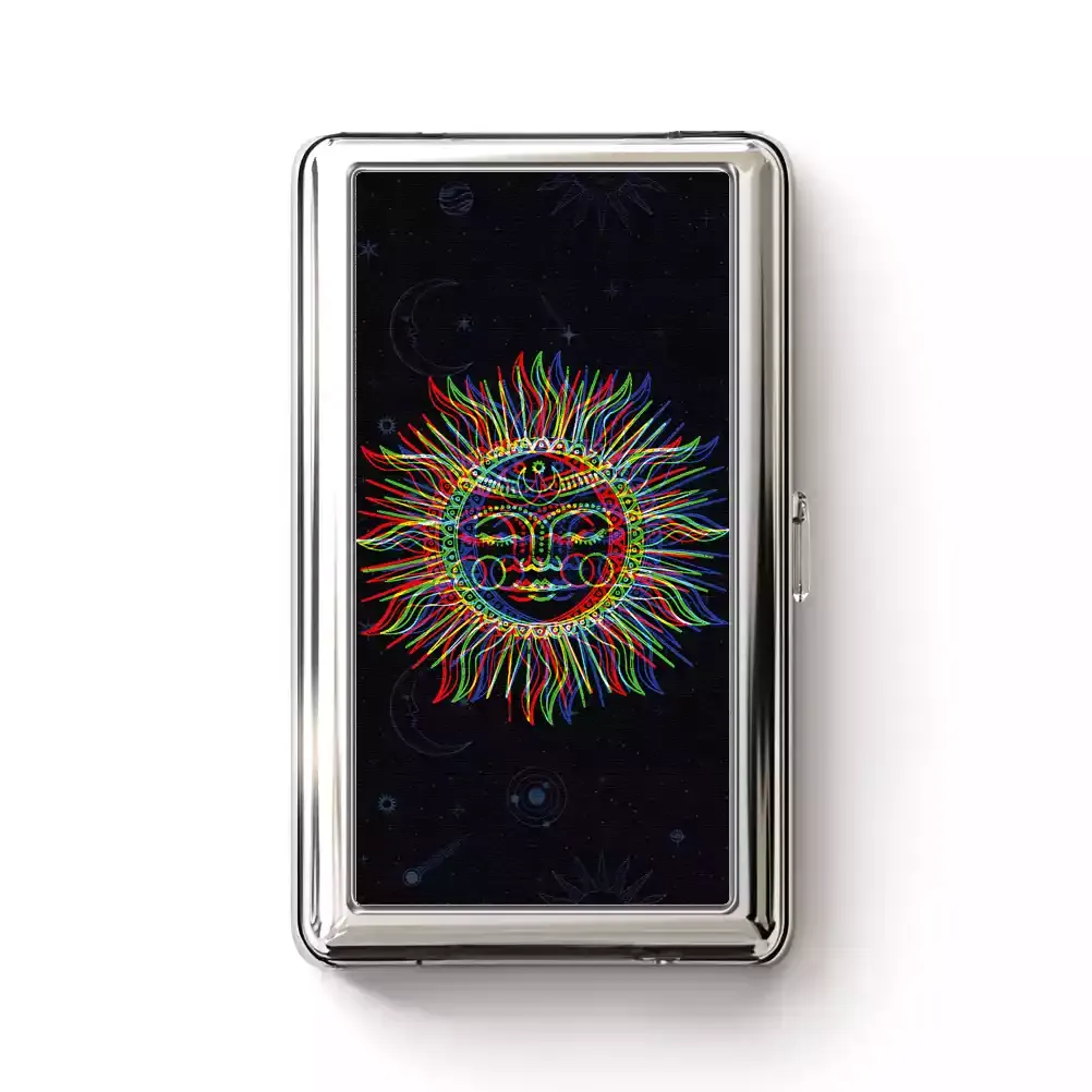Designed Soulisfree Vibes of the Sun Metal Pocket Case