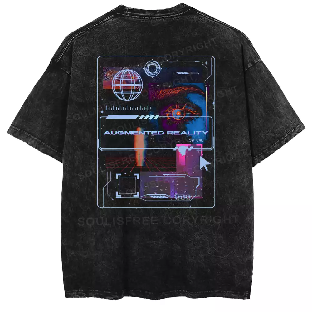 Augmented Reality Washed T-shirt