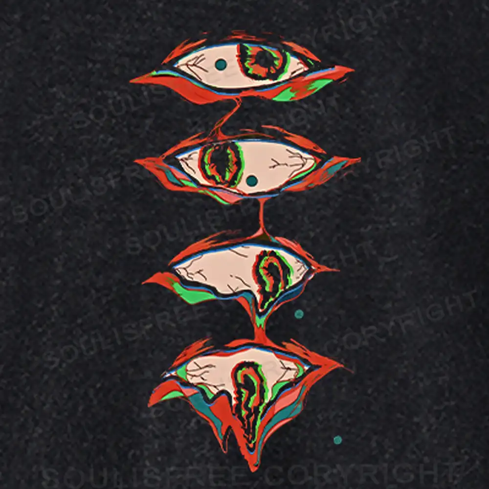 The Fourth Eye Regular Fit Washed Sweatshirt