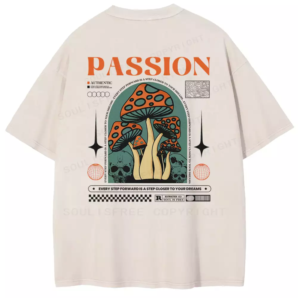 Passion Dream Mushroom Washed T-shirt