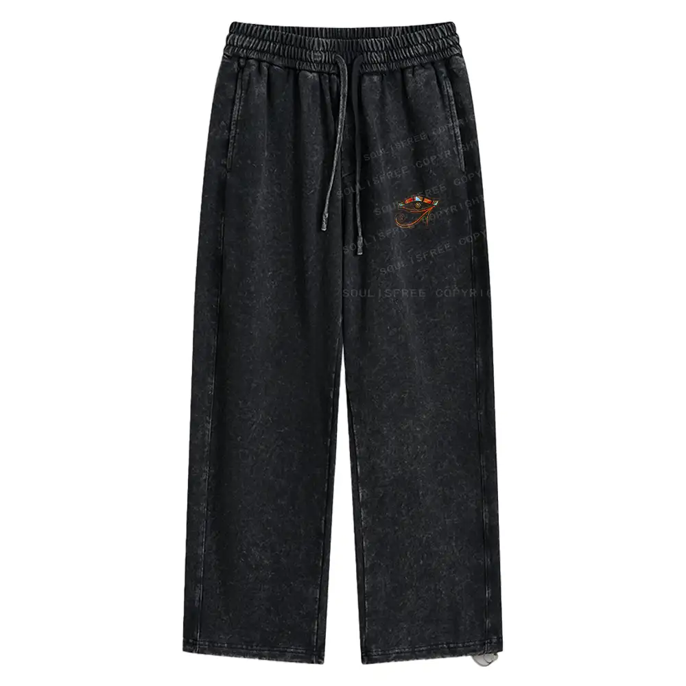Eye Of Horus Washed Baggy Sweatpants
