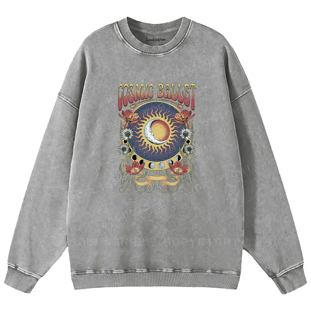 Psychedelic Ballet Washed Sweatshirts