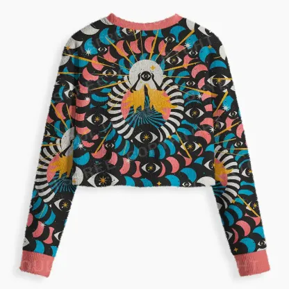 Free Your Vision Cropped Ugly Christmas Sweater