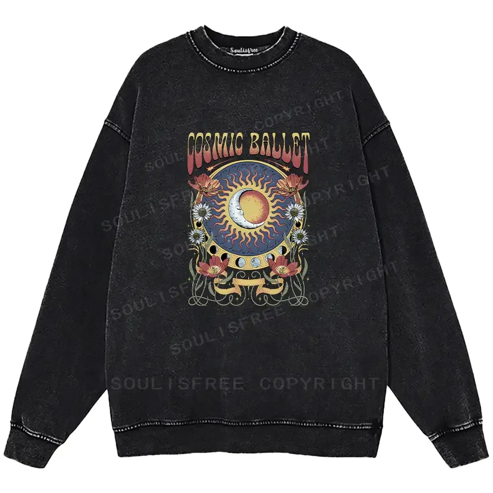 Psychedelic Ballet Washed Sweatshirts