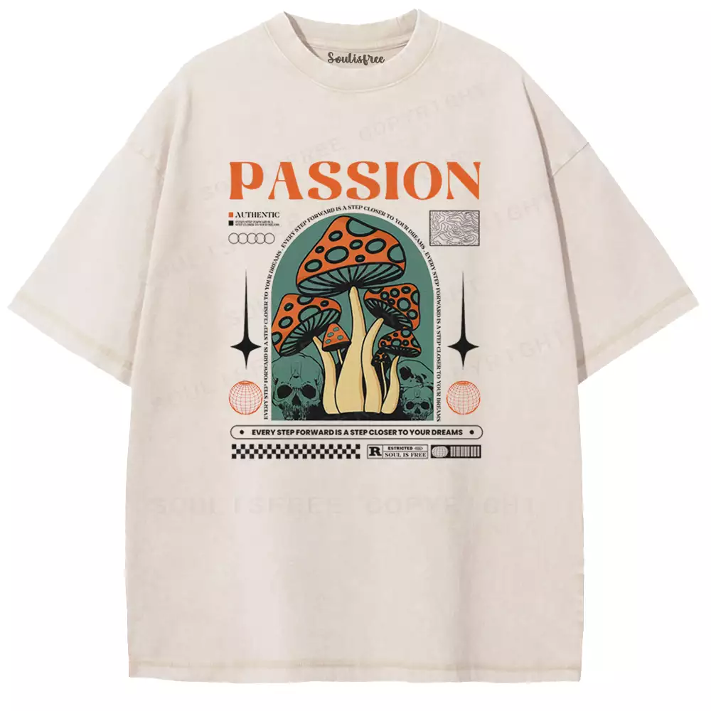 Passion Dream Mushroom Washed T-shirt