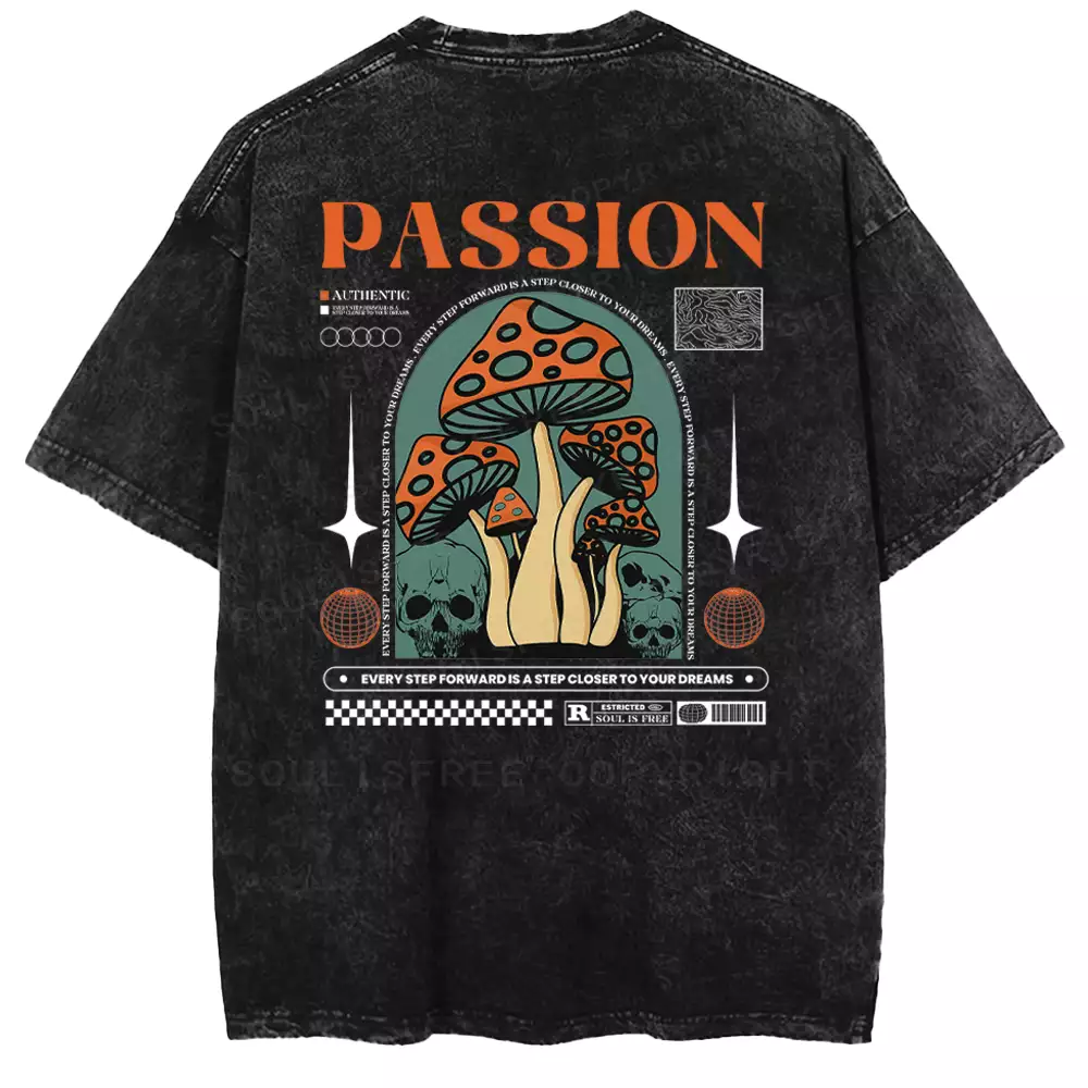 Passion Dream Mushroom Washed T-shirt