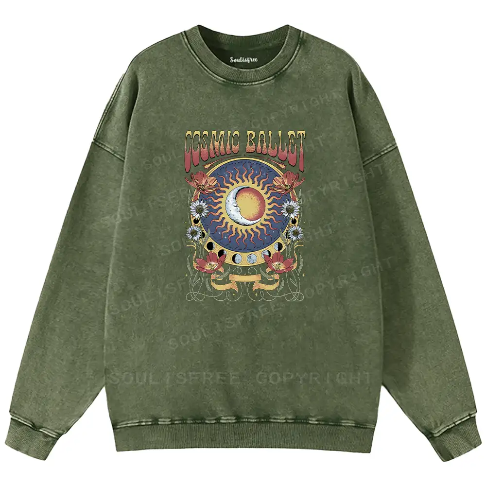 Psychedelic Ballet Washed Sweatshirts