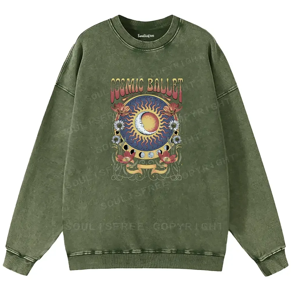 Psychedelic Ballet Washed Sweatshirts