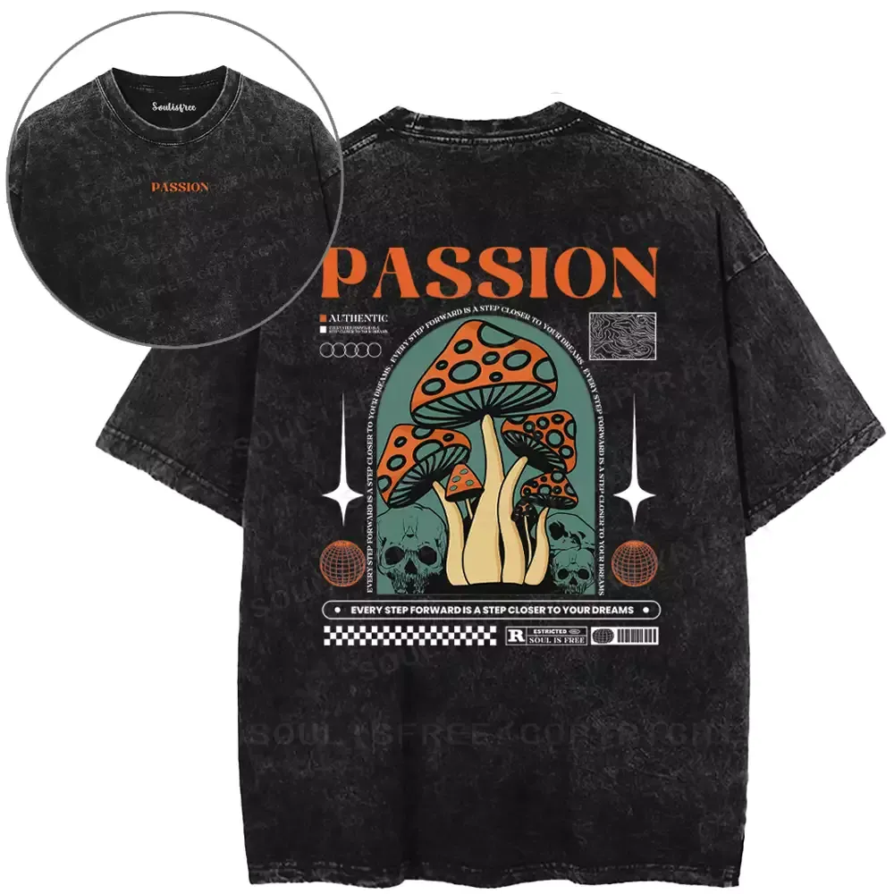 Passion Dream Mushroom Washed T-shirt