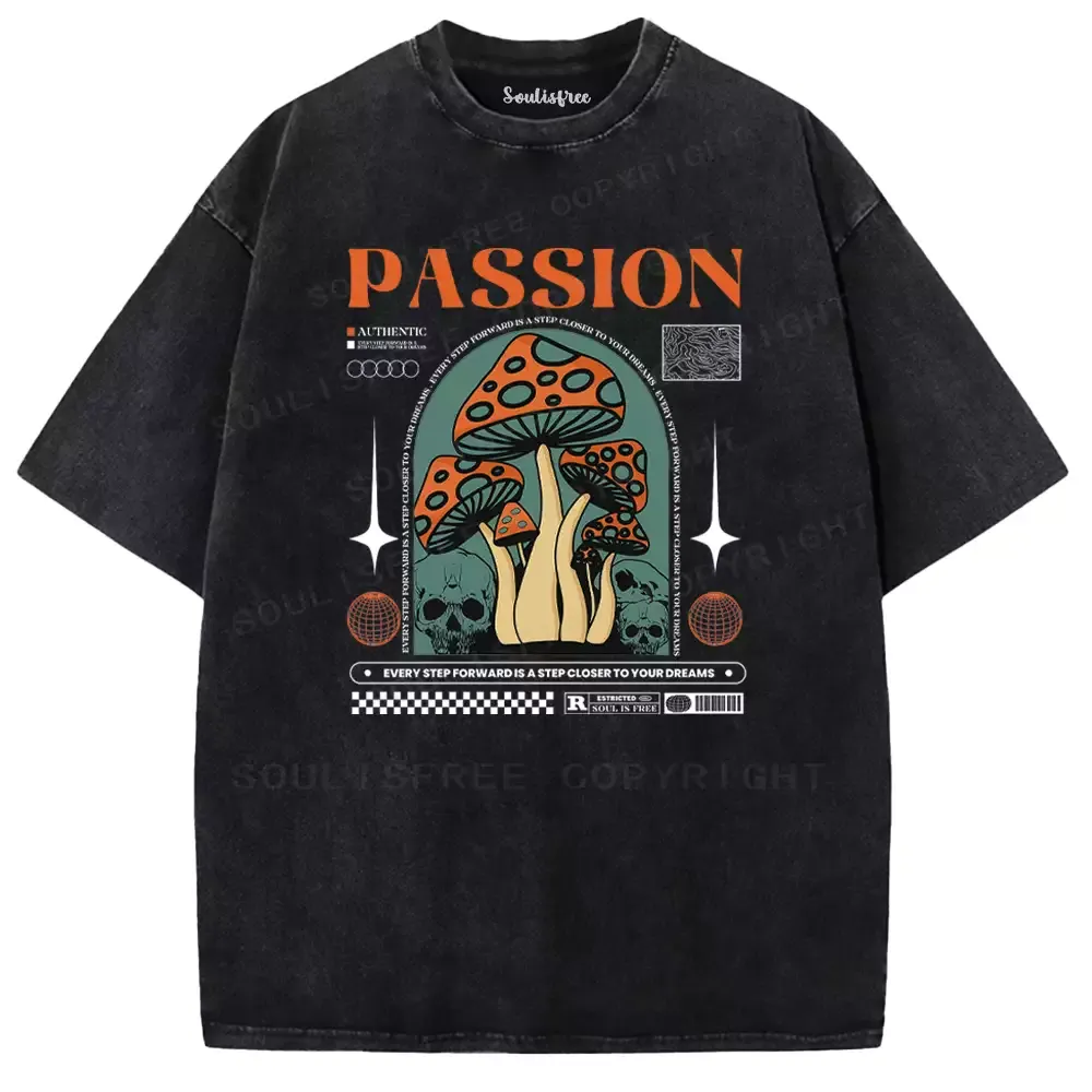 Passion Dream Mushroom Washed T-shirt