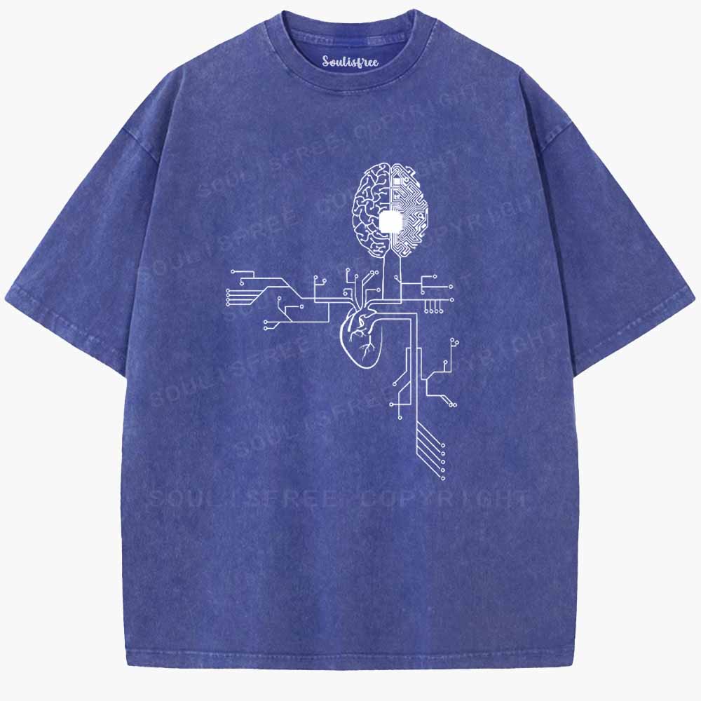 Soulisfree The Mind And The Heart  Washed Tee