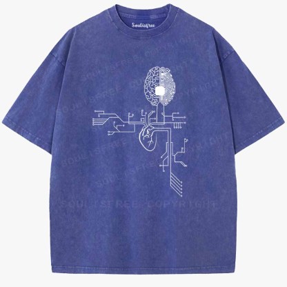 Soulisfree The Mind And The Heart  Washed Tee