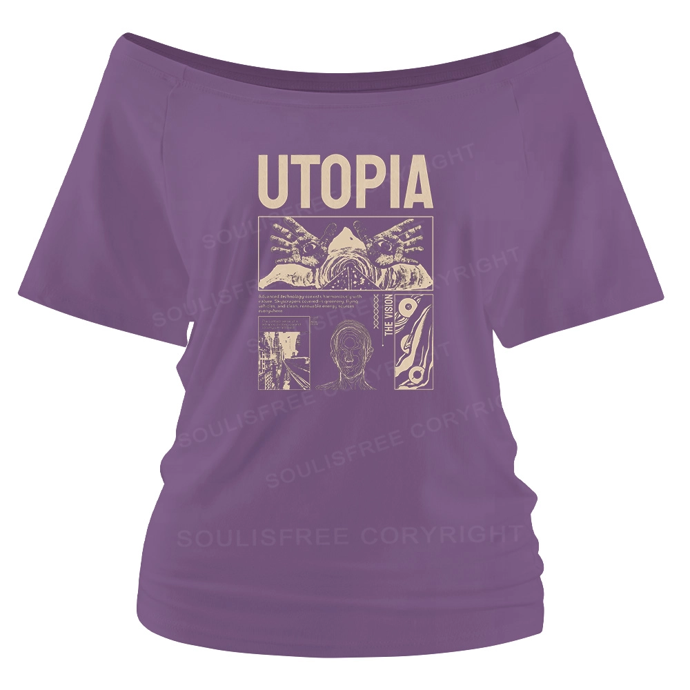 Yearning For Utopia Off Shoulder Top