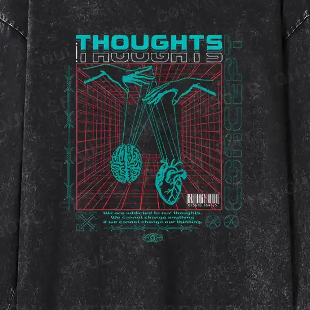 A Clash Of Ideas Washed Long Sleeve Shirt