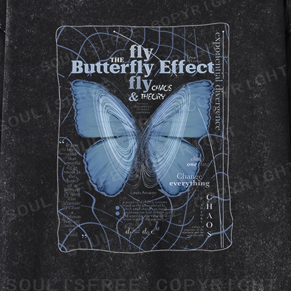 Butterfly Effect Washed Long Sleeve Shirt