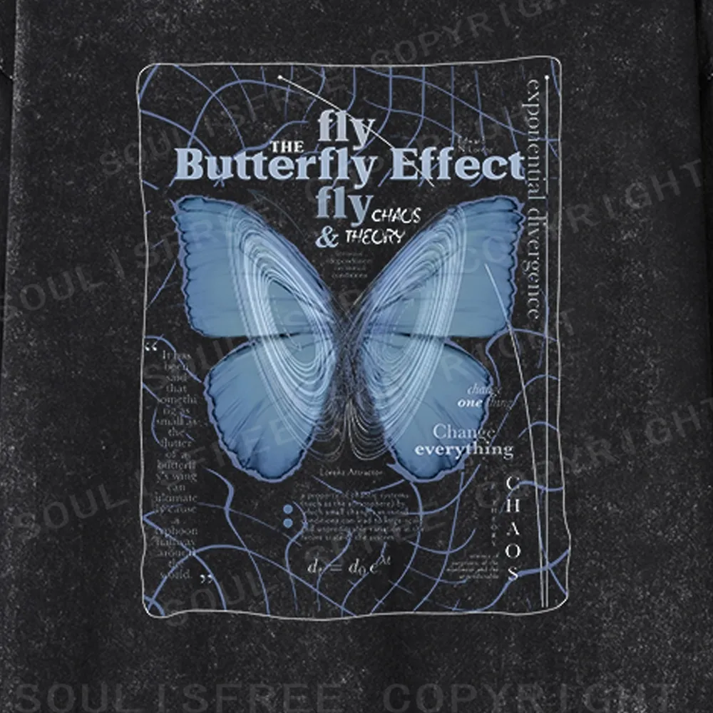 Butterfly Effect Washed Long Sleeve Shirt