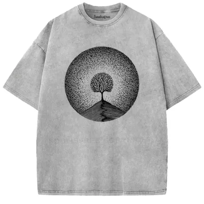 Mountain Range Washed Space T-shirt
