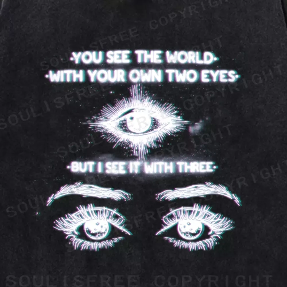 Soulisfree World Through a Third Gaze Washed Tee