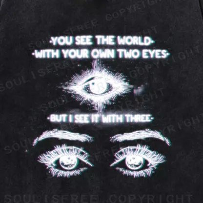 Soulisfree World Through a Third Gaze Washed Tee