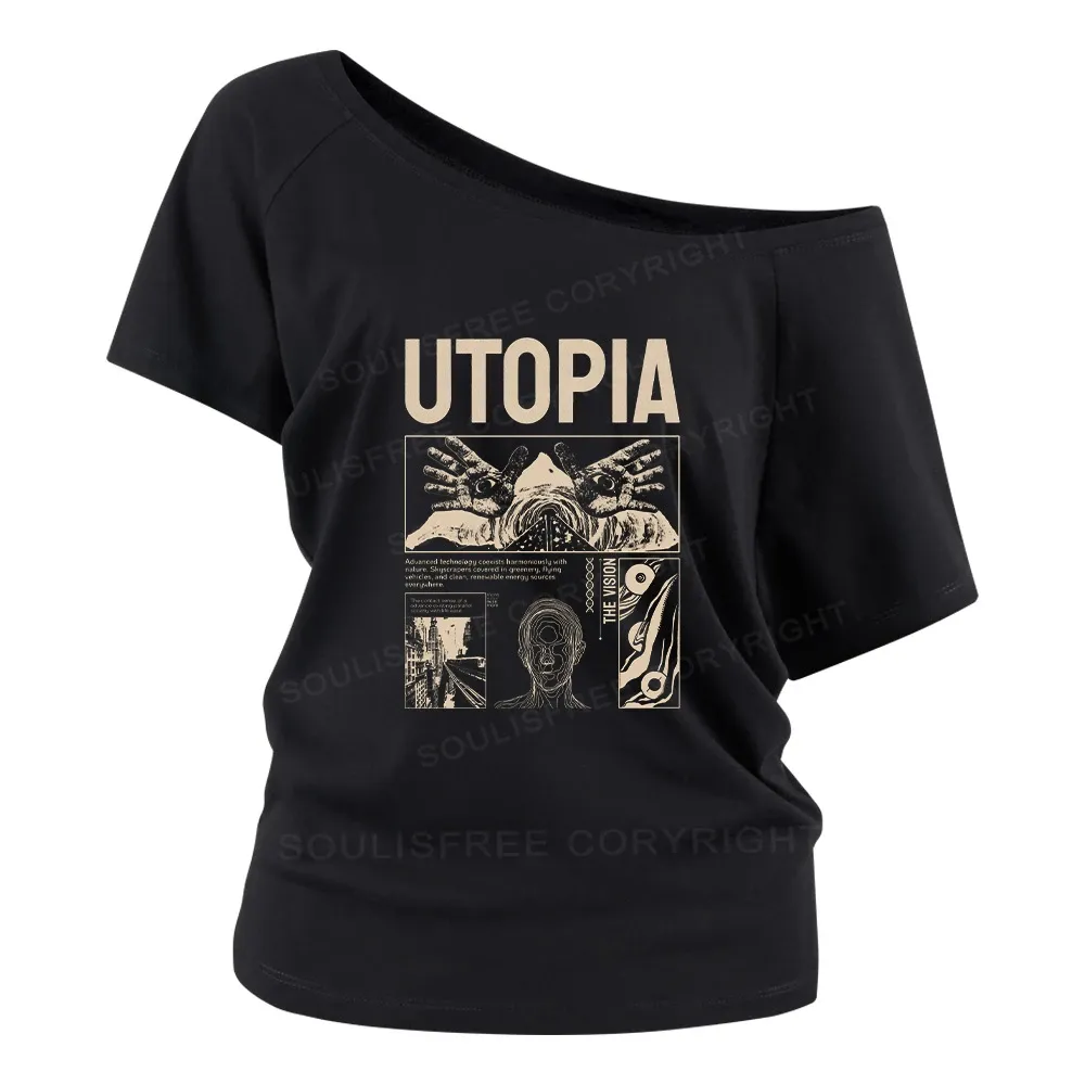 Yearning For Utopia Off Shoulder Top
