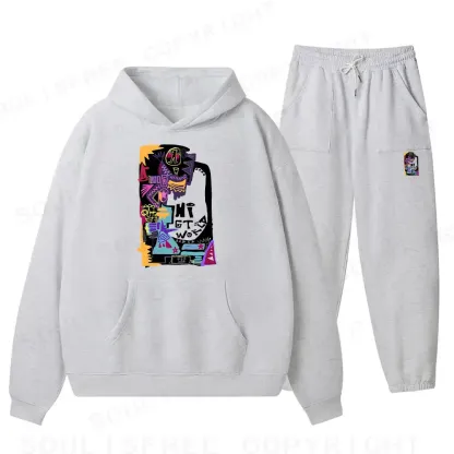 Hi World Fleece Hoodie Set